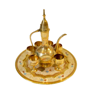 مجموعة (دلة وفناجين مع صنية)